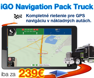 iGO Navigation Pack Truck: Kompletné riešenie pre GPS navigáciu v nákladných autách, kamiónoch, autobusoch, karavanoch aj v osobných autách iba za 239 €!